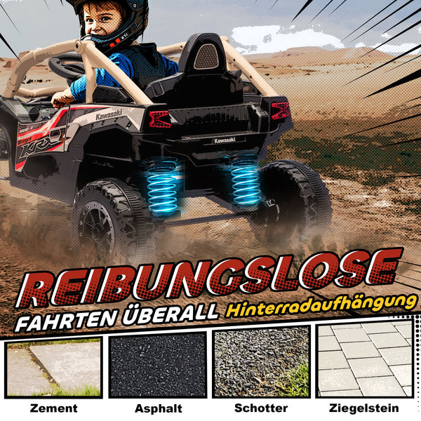 Kinderauto Elektroauto OFFROAD Geländewagen 12V mit Fernbedienung gelb