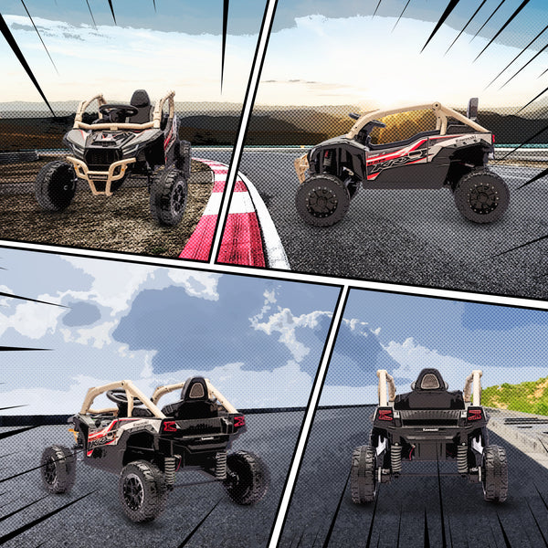 Kinderauto Elektroauto OFFROAD Geländewagen 12V mit Fernbedienung gelb