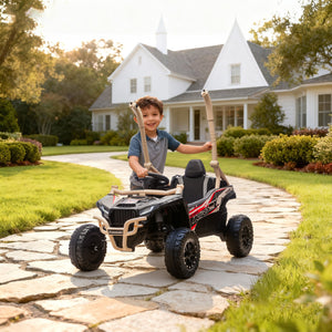Kinderauto Elektroauto OFFROAD Geländewagen 12V mit Fernbedienung gelb