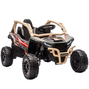 Kinderauto Elektroauto OFFROAD Geländewagen 12V mit Fernbedienung gelb