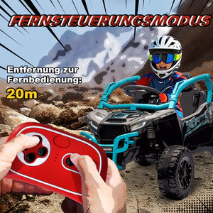 Kinderauto Elektroauto OFFROAD Geländewagen 12V mit Fernbedienung und LED