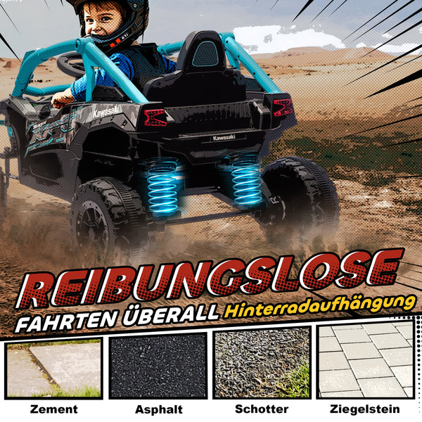 Kinderauto Elektroauto OFFROAD Geländewagen 12V mit Fernbedienung und LED