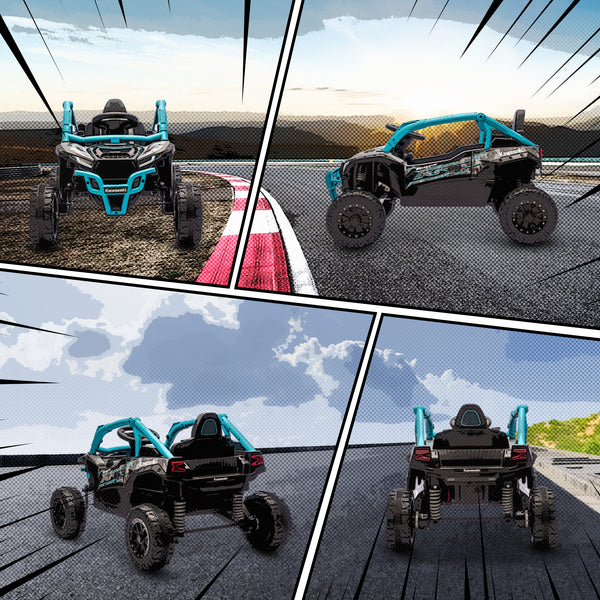 Kinderauto Elektroauto OFFROAD Geländewagen 12V mit Fernbedienung und LED