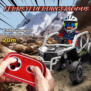 Kinder Elektroauto OFFROAD Geländewagen mit Fernbedienung und LED für 3-8 Jahre