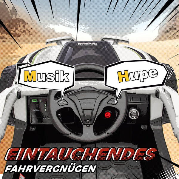 Kinder Elektroauto OFFROAD Geländewagen mit Fernbedienung und LED für 3-8 Jahre