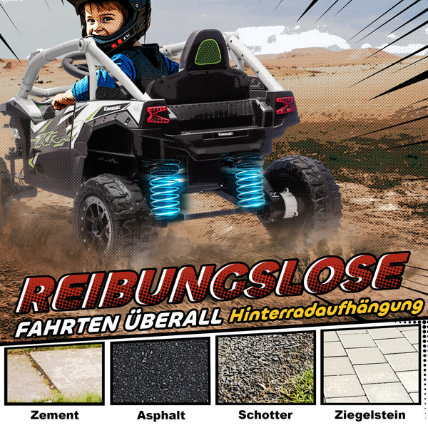 Kinder Elektroauto OFFROAD Geländewagen mit Fernbedienung und LED für 3-8 Jahre