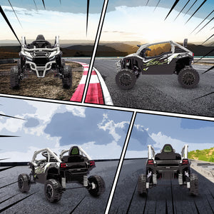 Kinder Elektroauto OFFROAD Geländewagen mit Fernbedienung und LED für 3-8 Jahre