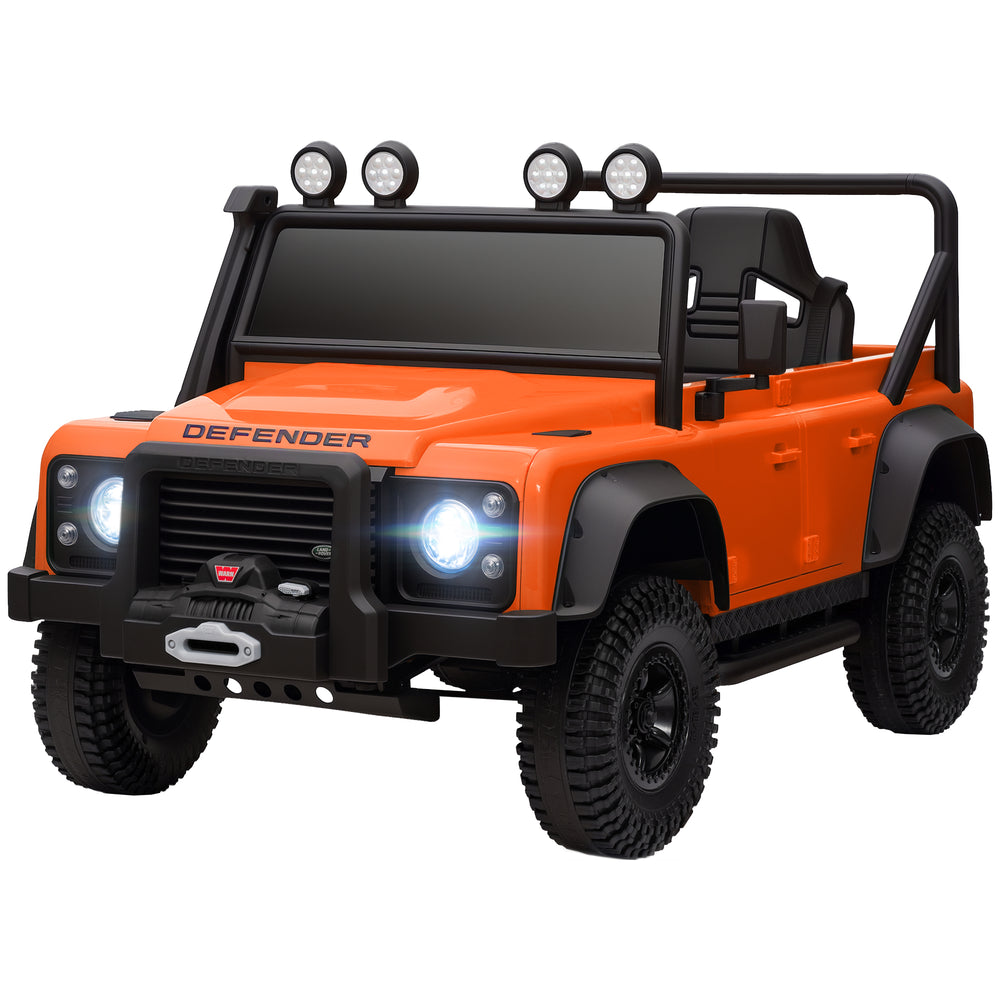 Kinder Elektroauto OFFROAD 12V mit Fernbedienung Musik und LED orange