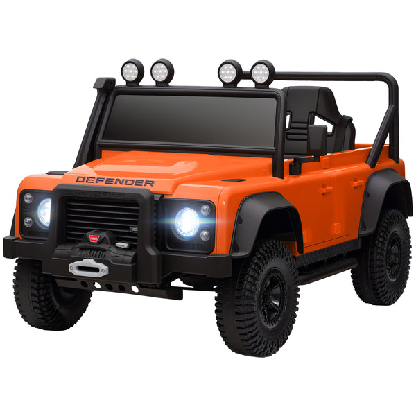Kinder Elektroauto OFFROAD 12V mit Fernbedienung Musik und LED orange