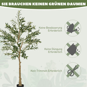 Olivenbaum künstlich mit Topf als Dekopflanze 150cm
