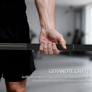 Hantelstange Olympiastange 180cm 200kg Stahl schwarz