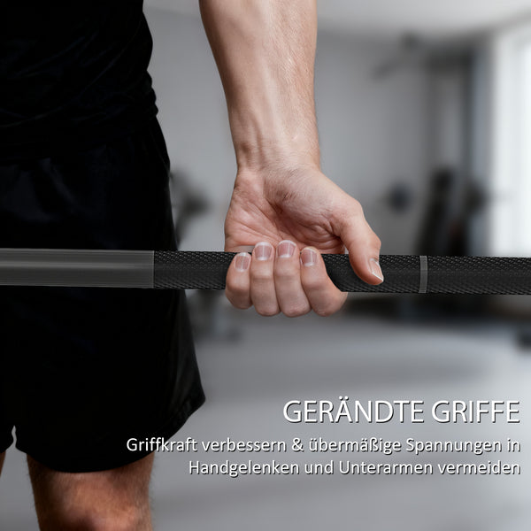 Hantelstange Olympiastange 180cm 200kg Stahl schwarz