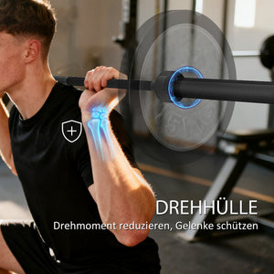 Hantelstange Olympiastange 180cm 200kg Stahl schwarz