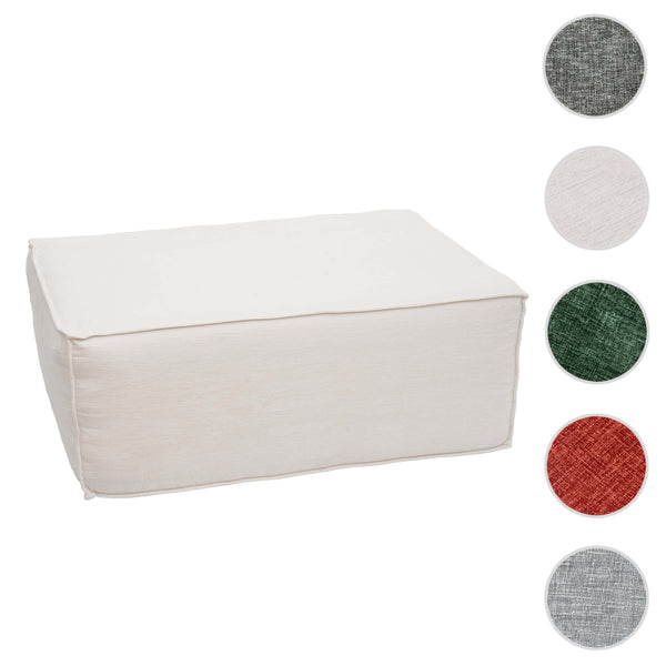 Ottomane Fussablage Recamiere Chaiselongue Stoff 38x97x70cm creme