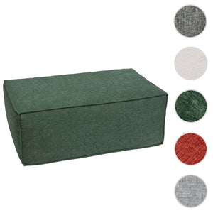 Ottomane Fussablage Recamiere Chaiselongue Stoff 38x97x70cm grün