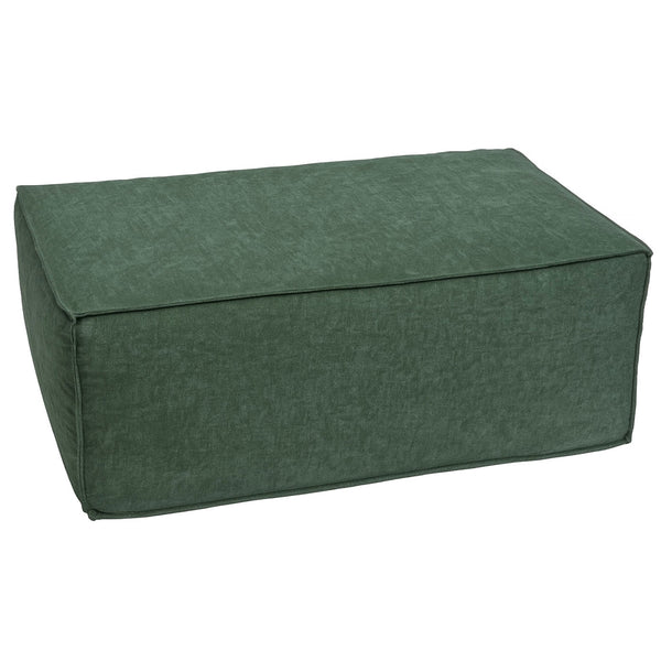 Ottomane Fussablage Recamiere Chaiselongue Stoff 38x97x70cm grün