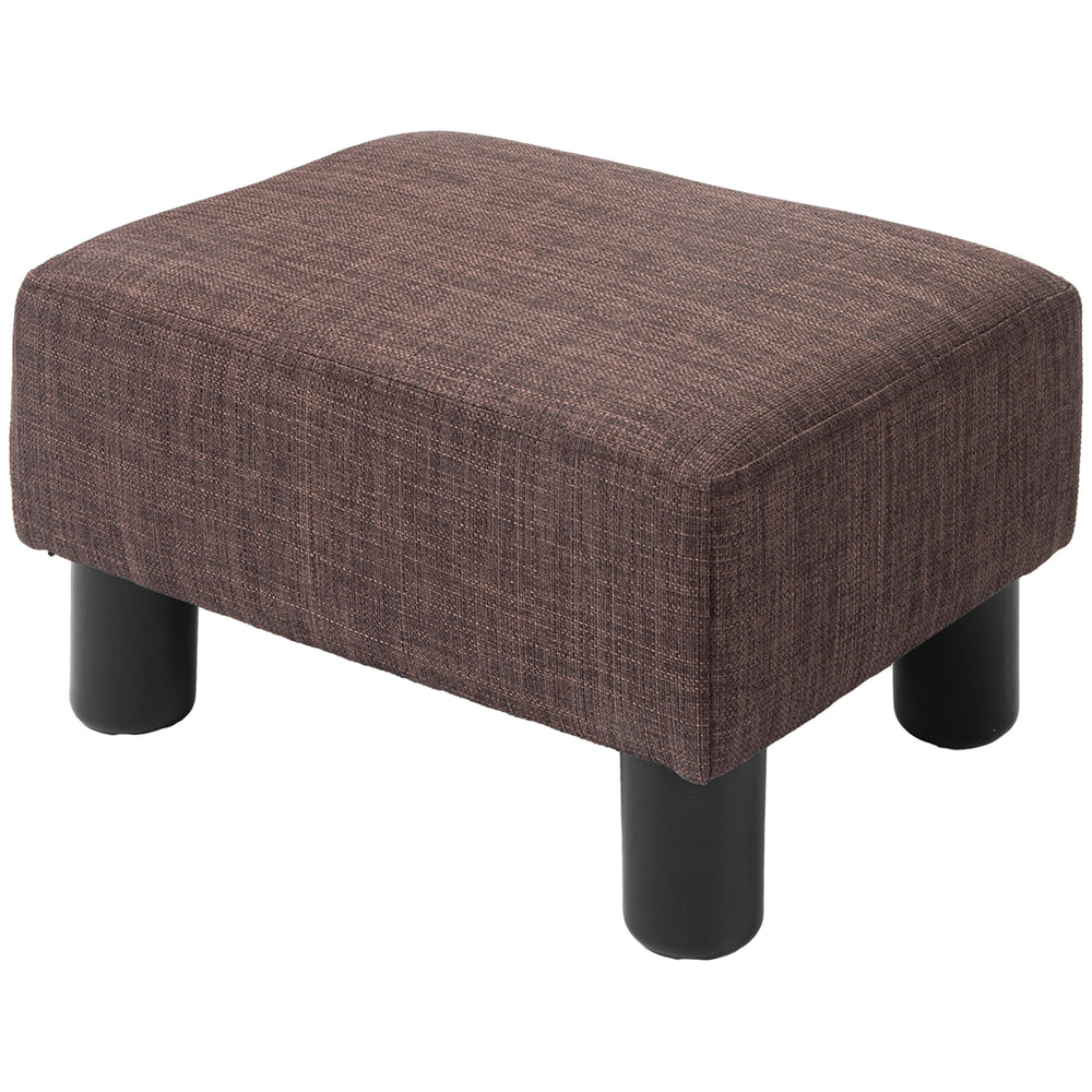 Pouf rettangolare, portata fino a 100 kg, marrone