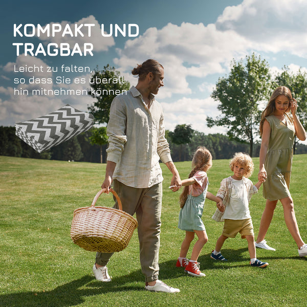 Outdoor-Teppich wasserdicht wendbar 121x182cm Kunststoff