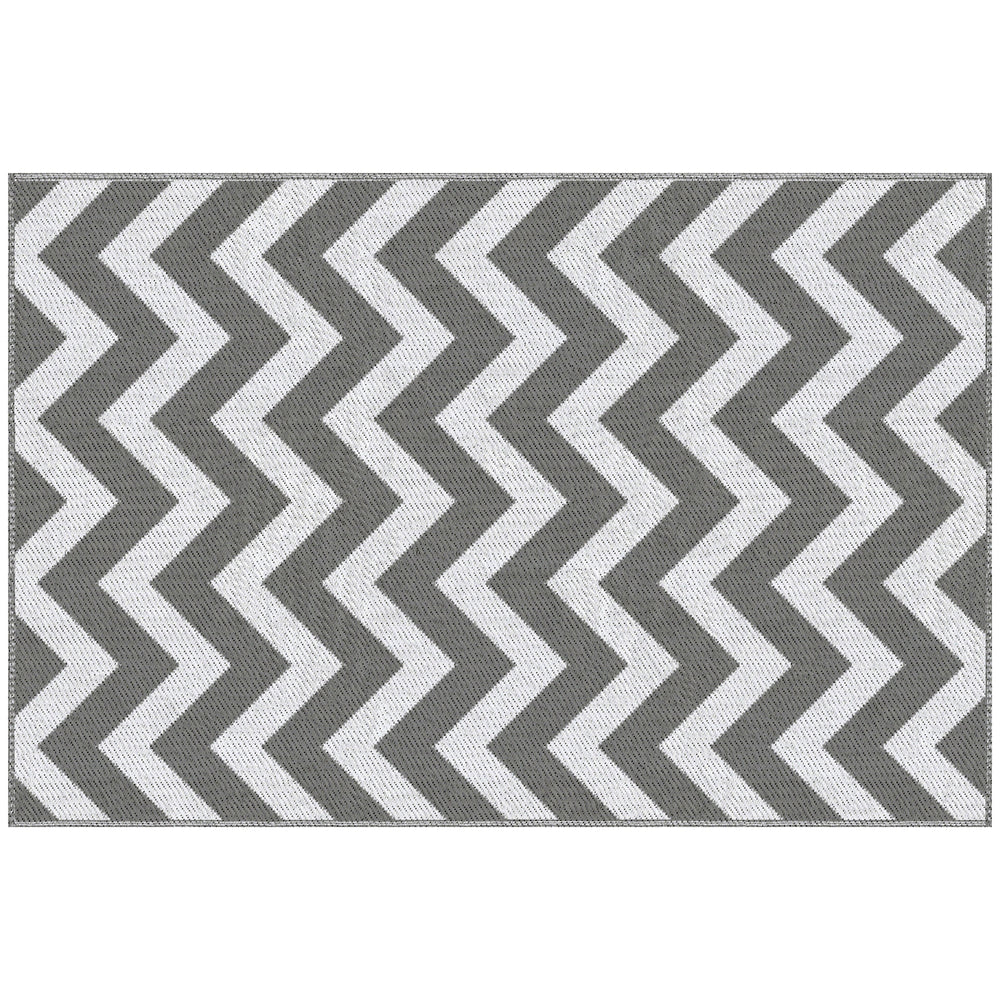 Outdoor-Teppich wasserdicht wendbar 121x182cm Kunststoff