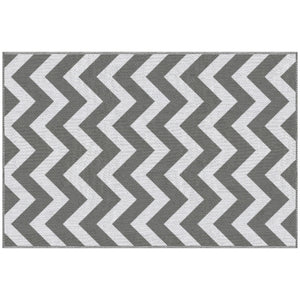 Outdoor-Teppich wasserdicht wendbar 121x182cm Kunststoff