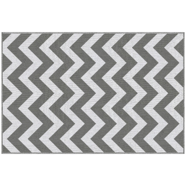 Outdoor-Teppich wasserdicht wendbar 121x182cm Kunststoff