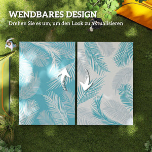 Outdoor Teppich wetterfest wendbar gross mit Tragetasche