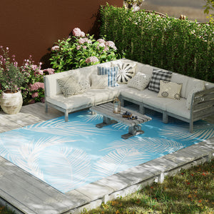 Outdoor Teppich wetterfest wendbar gross mit Tragetasche