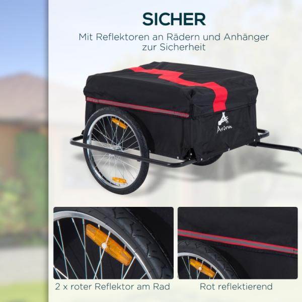 Transportanhänger Lasten-Fahrradanhänger CargoTrailer schwarz