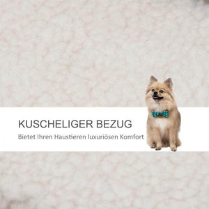 Haustiertreppe Ball 4-stufige Katzentreppe Hundetreppe Tiertreppe Jute Weiss