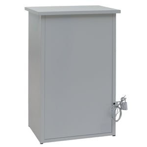 Paketkasten Paketbox Paketstation Briefkasten 2 Fächer 78x49x38cm hellgrau