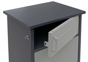 Paketkasten Paketbox Paketstation Briefkasten 3 Fächer 89x49x38cm dunkelgrau/hellgrau