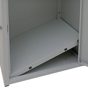 Paketkasten Paketbox Paketstation Briefkasten 3 Fächer 89x49x38cm hellgrau
