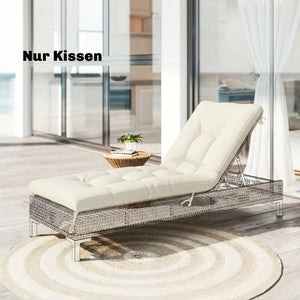 Palettenkissen Sitzpolster für Palettenmöbel 198x65x13cm beige