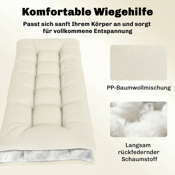 Palettenkissen Sitzpolster für Palettenmöbel 198x65x13cm beige