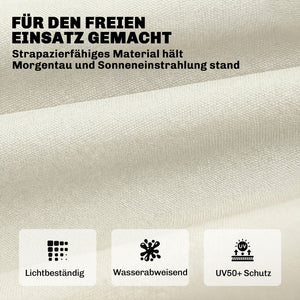 Palettenkissen Sitzpolster für Palettenmöbel 198x65x13cm beige