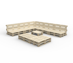 Palettenlounge LUGANO inkl. Tisch