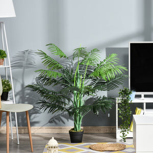 Palme Kunstpflanze künstlich im Topf für Wohnzimmer Balkon 125cm
