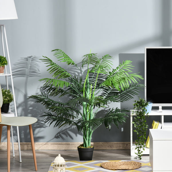 Palme Kunstpflanze künstlich im Topf für Wohnzimmer Balkon 125cm