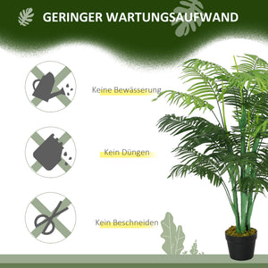 Palme Kunstpflanze künstlich im Topf für Wohnzimmer Balkon 125cm