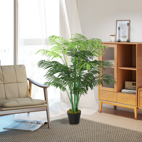 Palme Kunstpflanze künstlich im Topf für Wohnzimmer Balkon 125cm