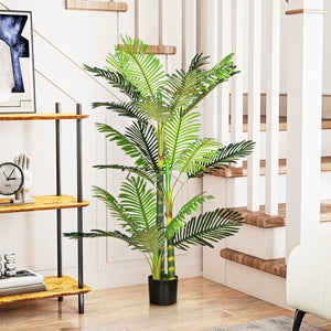 Palme Kunstpflanze künstlich mit Übertopf Deko 150cm