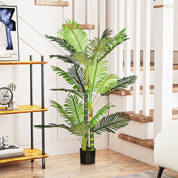 Palme Kunstpflanze künstlich mit Übertopf Deko 150cm