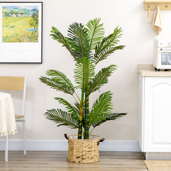 Palme Kunstpflanze künstlich mit Übertopf Deko 150cm