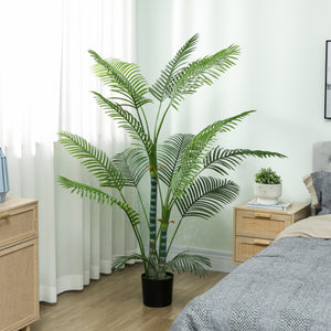 Palme künstlich UV-beständig mit Topf für innen und aussen grün