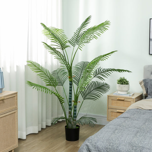 Palme künstlich UV-beständig mit Topf für innen und aussen grün