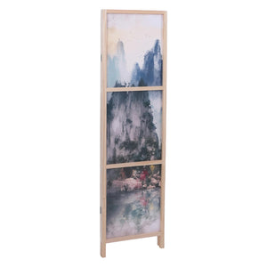 Paravent Trennwand Sichtschutz Raumtrennung Naturmotiv 170x137cm Berge