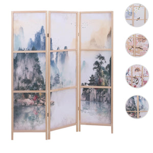 Paravent Trennwand Sichtschutz Raumtrennung Naturmotiv 170x137cm Berge