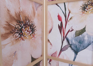 Paravent Trennwand Sichtschutz Raumtrennung Naturmotiv 170x227cm Blumen