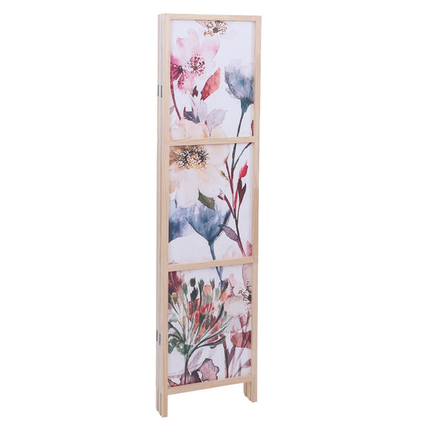 Paravent Trennwand Sichtschutz Raumtrennung Naturmotiv 170x227cm Blumen