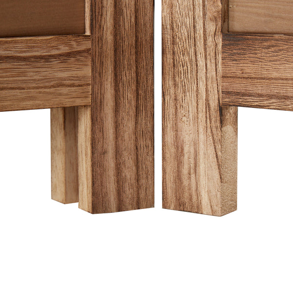 Paravent en bois à 3 panneaux